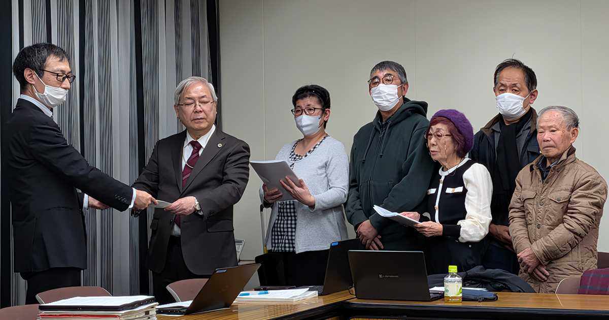 3月24日、最高裁判所と厚生労働省に対し、早期全面解決のための申し入れを行いました|いのちのとりで裁判全国アクション